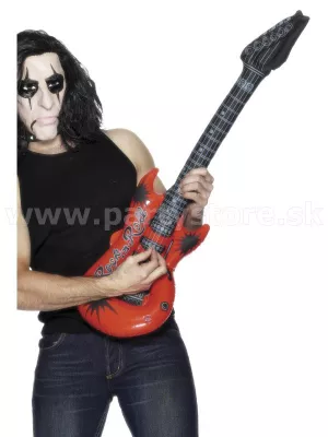 Gitara elektrická nafukovacia - ROCK N ROLL - 99 cm, mix farieb, gumená