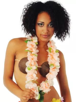 Veniec náhrdelník - HAWAII - DOUBLE TUBEROSE - s maxi kvetom