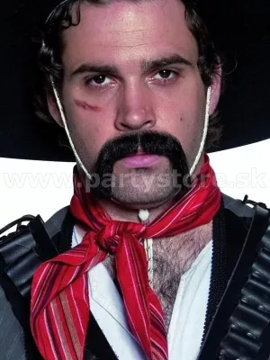 Fúzy - AUTHENTIC WESTERN MEXICAN - samolepiace, čierne, pánske