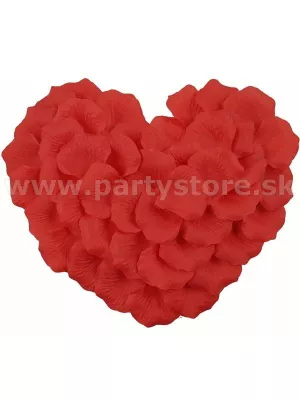 Lupene ruží - ORNAMENTAL ROMANTIC - červené, textília, 100 ks