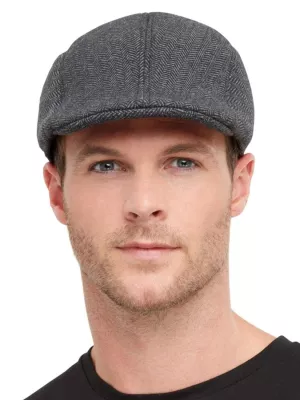 Čiapka plochá - 20s NEWSBOY SHELBY VINTAGE - šedá, pánska