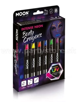 Pastelky na telo a tvár - MOON - INTENSE NEON - 6 UV x 3,5 g.