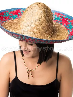 Klobúk -  SOMBRERO BANDIDO PEDRO - slamený, 52 cm