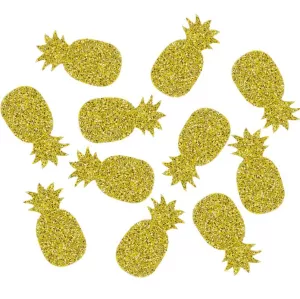 Konfety - ANANAS- GLITTER - trblietavá fólia 1,5 x 3 cm, 18 gramov