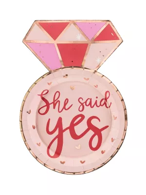 Taniere - SHE SAID YES - tvar svadobného prsteňa 18 x 25 cm, 6 ks, papier