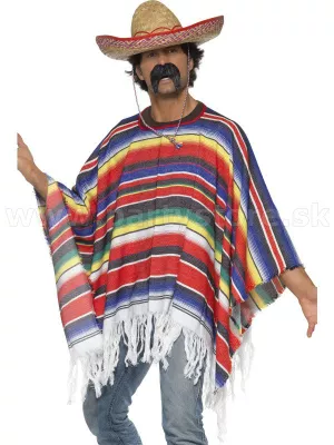 Pončo - MACHO - AUTHENTIC MEXICAN PONCHO - viacfarebné