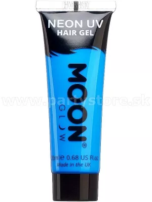 Gél na vlasy - NEON UV MOON - MODRÝ, svieti pri UV, 20 ml