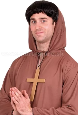 Kríž na krk - IKONA KRESŤANSTVA - 22 x 13 cm, so šnúrkou, zlatý