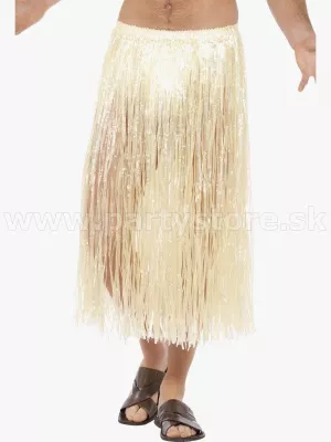 Sukňa - HAWAIIAN HULA MAN - béžová, maxi dĺžka 75 cm