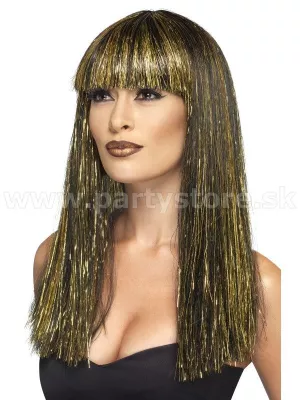 Parochňa - SEKMETH - EGYPT. BOHYŇA - čierna so zlatými lametami