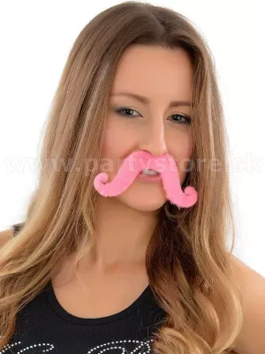 Fúzy - KOLEKTÍVNY DUCH - nalepovacie, ružové