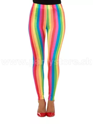 Legíny - RAINBOW - dúhové, elastické, dámske