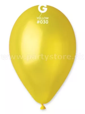 Balón metal 26 cm - ŽLTÝ - balenie 1 kus, latex