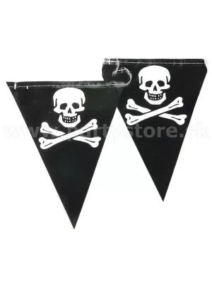 Girlanda vlajková - Piráti - Christopher Condent - 7,5 m, fólia