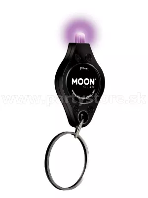 UV svietiaci prívesok na kľúče - MOON GLOW - UV fialový