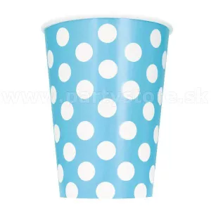 Poháre - RETRO BODKY - belasé, 355 ml, bal. 6 ks, papier