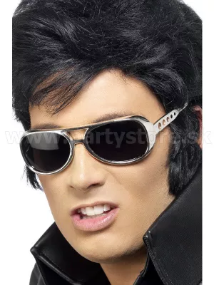 Okuliare - ELVIS LIVES - strieborné, oficiálny licencovaný produkt