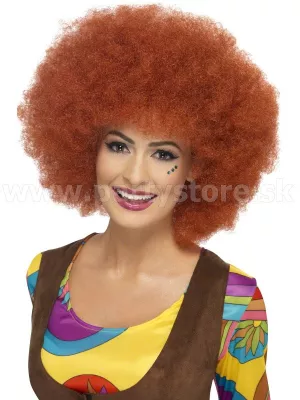 Parochňa - 60s AFRO GROOVY BABY! - gaštanová, jemné kučery