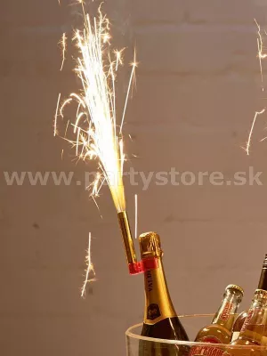 Fontána tortová - GOLDEN PARTY - zlatá, výška 12 cm, bal. 100 ks