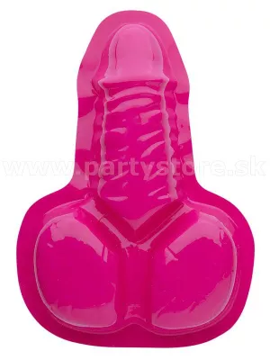 Podnos servírovací - PENIS - ružový 22 x 16 x 4cm, 2 ks, plast