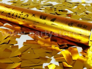 Vystreľ. konfety - GOLD EXPLOSION - 60 cm tuba, zlatá fólia