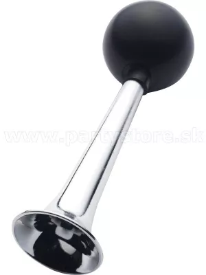 Trúbka - KLAUN - kovová s gumenou rukoväťou, 18 x 7 cm