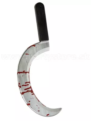 Kosák zakrvavený - MORBÍDNA ŽATVA - 45 cm, plast