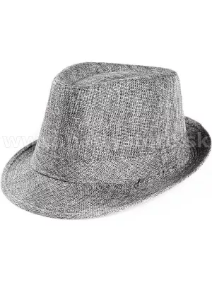 Klobúk - GANGSTER PANAMA TRENDY - šedý, unisex
