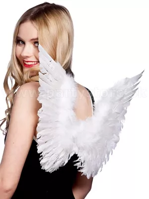 Krídla - Anjel SERAFIEL - biele, 75 x 45 cm, originálne perie