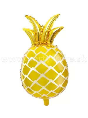 Balón fólia - ANANÁS - CUMOSUS - 38 x 63 cm, zlatý, 1 ks