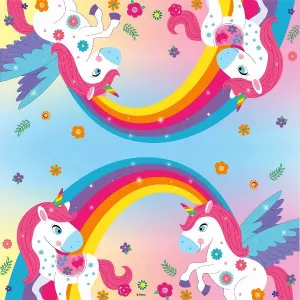 Obrúsky - JEDNOROŽEC- RAINBOW UNICORN - 33 x 33 cm, bal. 20 ks