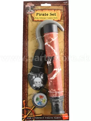 Pirát 4 dielna súprava - BUCCANEERS BOUNTY - s hákom