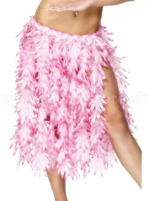 Sukňa - HAWAIIAN HULA LUX - ružová, dĺžka 60 cm, dámska