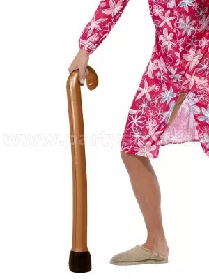 Palica vychádzková nafukovacia - BABKY EMMY - hnedá, 75 cm