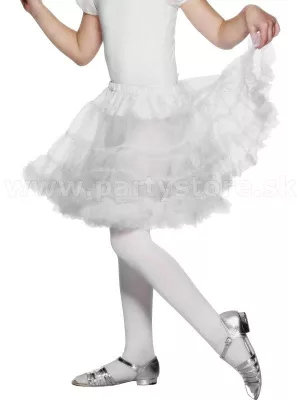 Spodnička vrstvená - GIRL DANCER - dievčenská, biela
