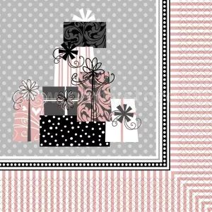 Obrúsky - ELEGANTNÁ SVADBA - 33 x 33 cm, bal. 16 ks, papier