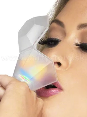 Pohárik svietiaci LED - PRSTEŇ BLING RING - farebný, blikajúci