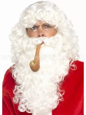 Mikuláš súprava 4 dielna - DELUXE SANTA - biela, pánska