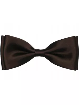 Motýlik - CLASSIC SATIN DELUXE - tmavohnedý, 5,5 x 12 cm, pánsky