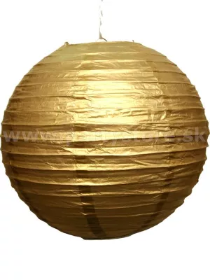 Lampión - tienidlo - GUĽA - priemer 25, zlatý, papier