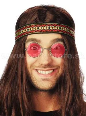 Okuliare - HIPPIE RETRO LENNON STYLE 60´s - ružové