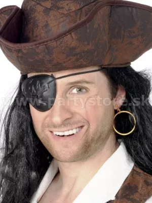 Pirát súprava 2 dielna - PIRÁT CLASSIC - klapka na oko a náušnica