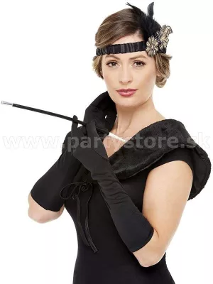 20s súprava 4 diel - DELUXE BLACK & GOLD - čierno zlatá dámska