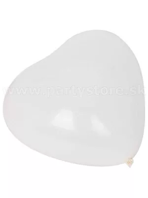 Balón pastel 26 cm - SRDCE BIELE - latex