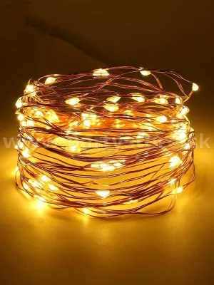 Dekorácia svietiaca LED - SIMPLY FUN - 20 biele svetielka,190 cm