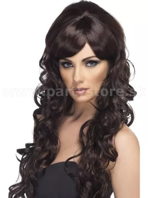 Parochňa - CHERYL POP STAR - hnedá, dlhá 75 cm s kučerami, dámska