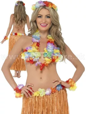 Hawaii set - HULA NATURAL & RAINBOW - 6 dielny, dámsky