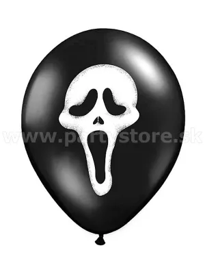 Balón pastel 30 cm - HALLOWEEN - VRESKOT - čierny, balenie 1 kus, latex