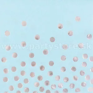 Obrúsky - SIMPLE ELEGANCE - modré, 33 x 33cm, bal. 12ks, papier