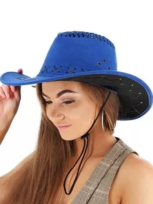 Klobúk - Kovboj - WESTERN LEGEND - modrý, Unisex